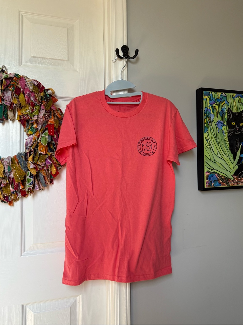 Puppie Love Maryland Graphic Tee - Coral Pink - Picture 3 of 5
